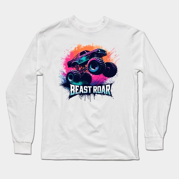 Monster Truck Long Sleeve T-Shirt by Vehicles-Art